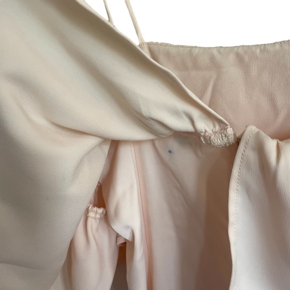 LPA Tiered Ruffle Gown, Champagne, Size S - Picture 14 of 14